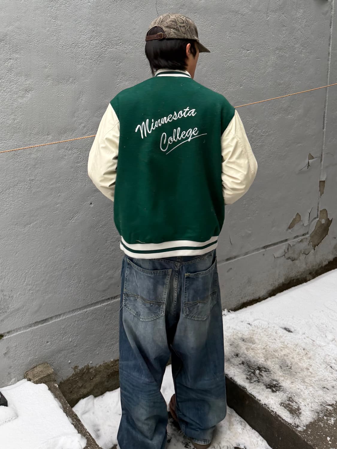 빈티지 바시티 자켓 상품이미지3