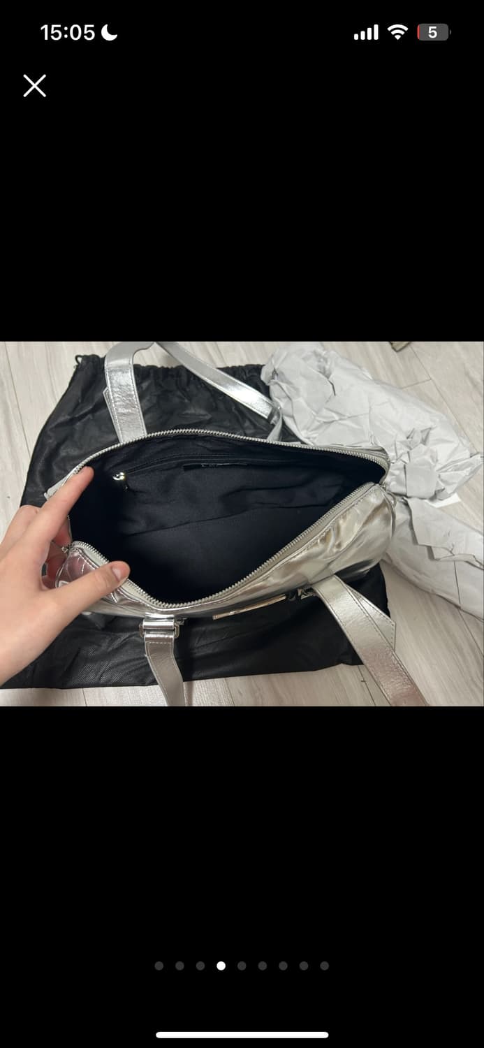 [LEEY] PALQUE BELT TOTE BAG SILVER/가격내림X 상품이미지4