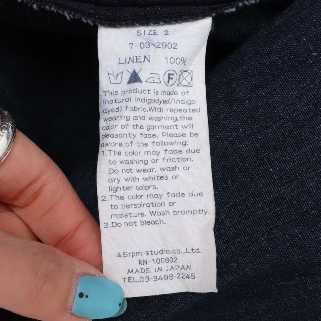 45rpm 인디고 데님 린넨 원피스 상품이미지9