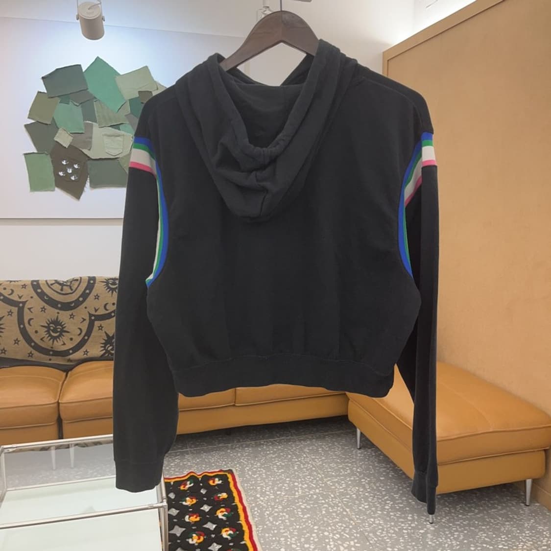 나이키 올드스쿨 레트로 오버핏 약기모 크롭 후드티 M C07779 상품이미지4