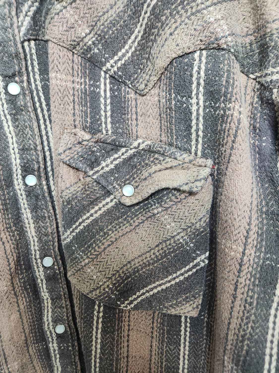 미국빈티지USA 플란넬 웨스턴 셔츠 L - S91 상품이미지5