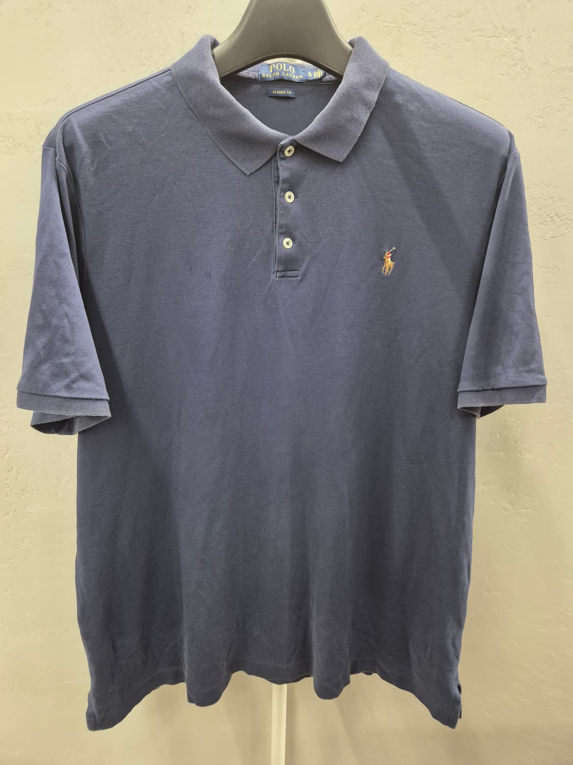 폴로 랄프로렌 네이비 반팔 카라티 XL 상품이미지2