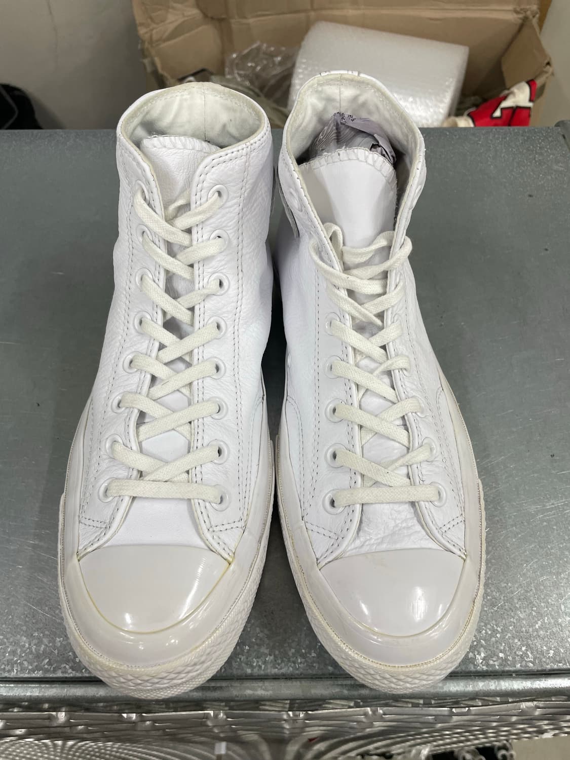 컨버스 척테일러 올스타 모노크롬 레더 화이트 280 (gr-4117) 상품이미지5