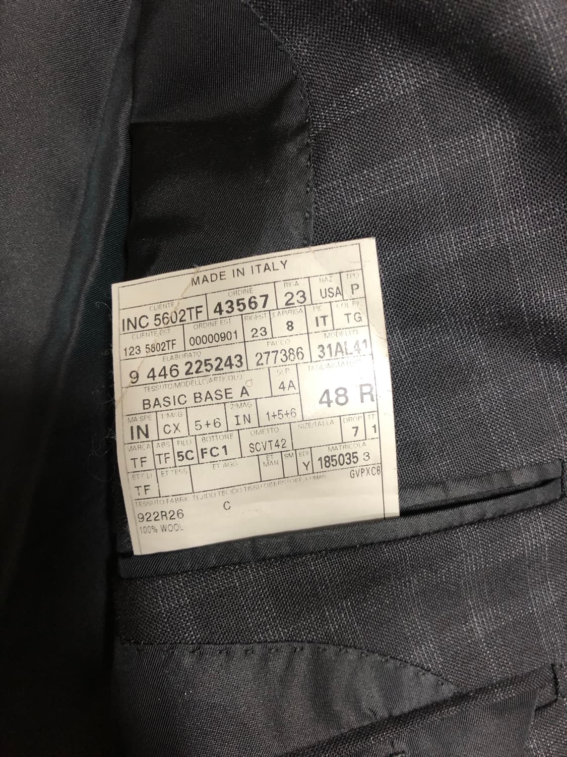 톰포드 체크수트 (3피스, 48R) 상품이미지4