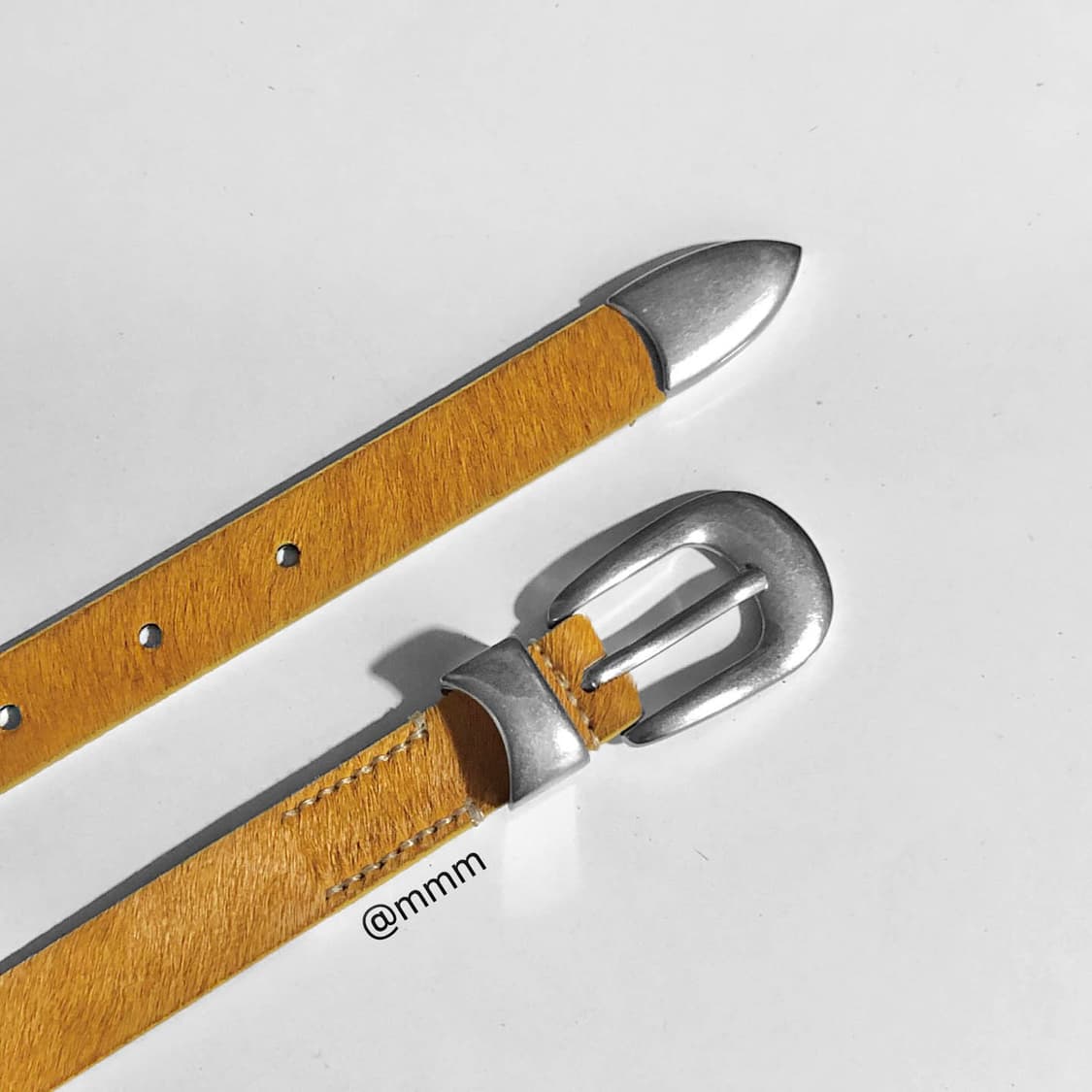 [리얼송치] 카우헤어 송치털 웨스턴 벨트🐂 상품이미지6