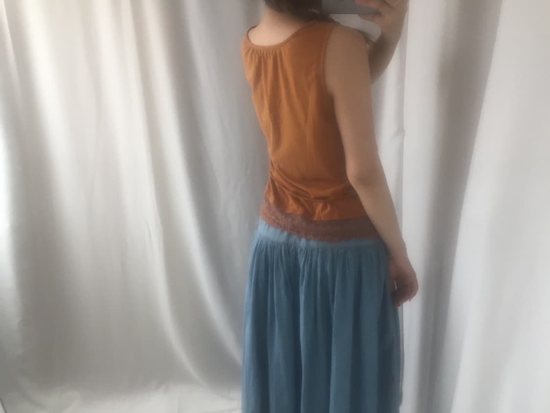 639. orange lace string sleeveless 상품이미지9