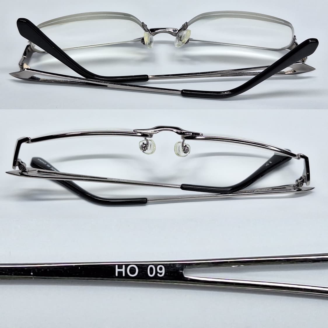 HO 09 반무테 안경테 55mm 일본 수입 비즈니스 y2k 스포티안경  상품이미지9