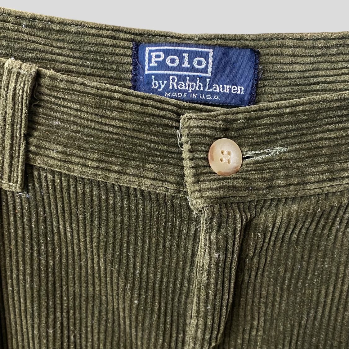 (34)90s 폴로랄프로렌 투턱 코듀로이 팬츠 USA 상품이미지3