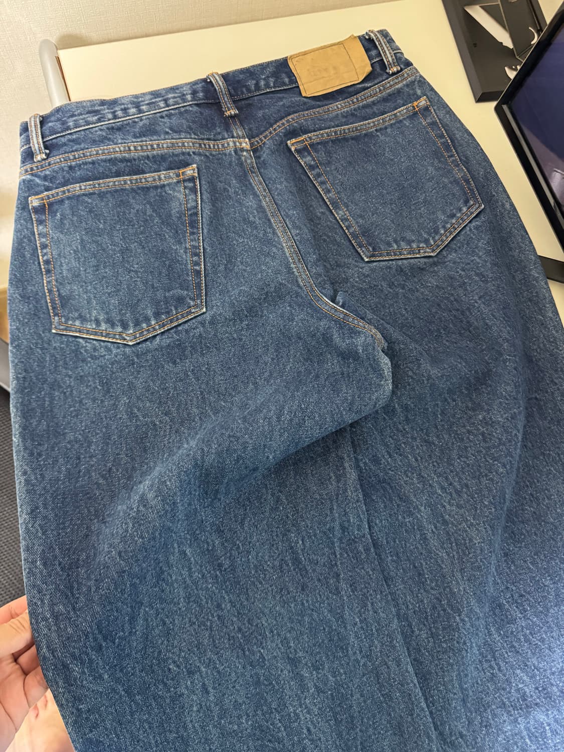 XL) 디스이즈네버뎃 레귤러 데님팬츠 청바지 상품이미지2