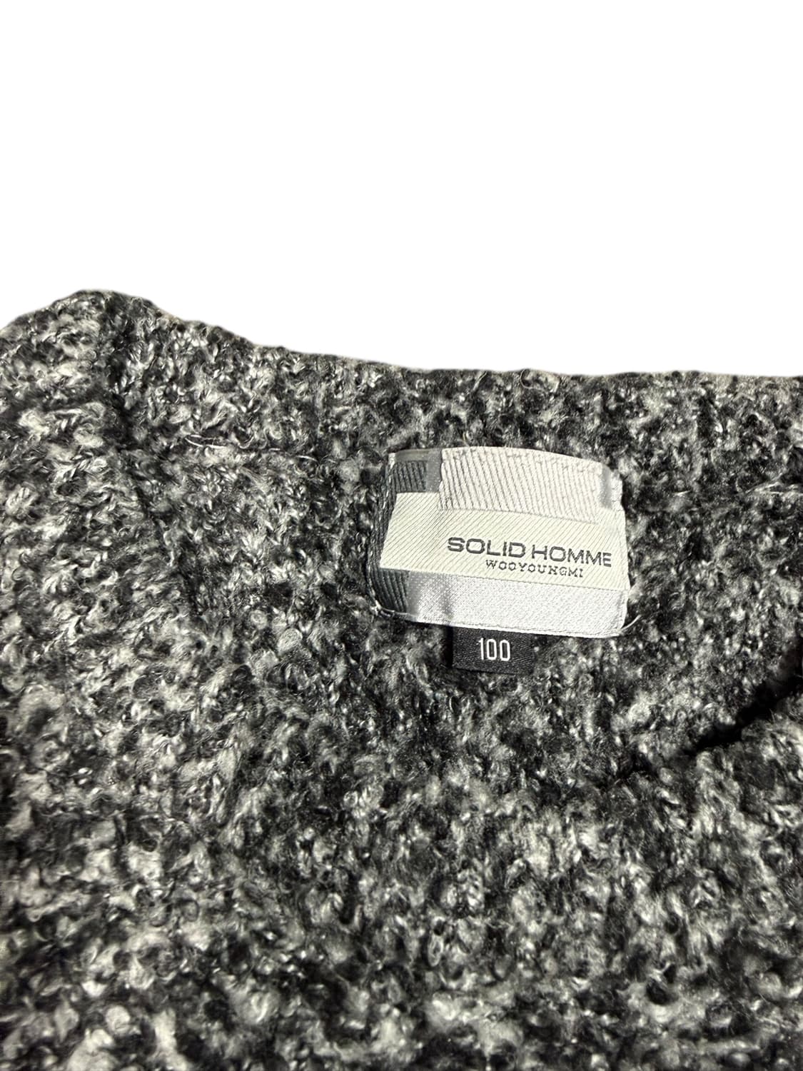 Solid homme Wooyoungmi 솔리드옴므 우영미 부클 니트 상품이미지3