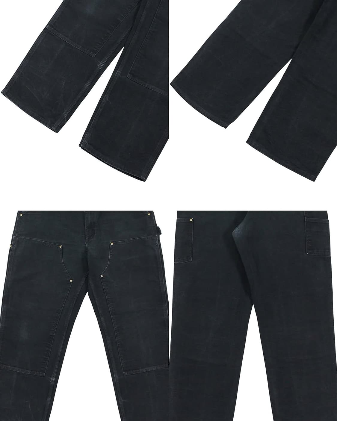 10s USA 칼하트 B01 BLK 블랙 더블니 카펜터 팬츠 상품이미지10