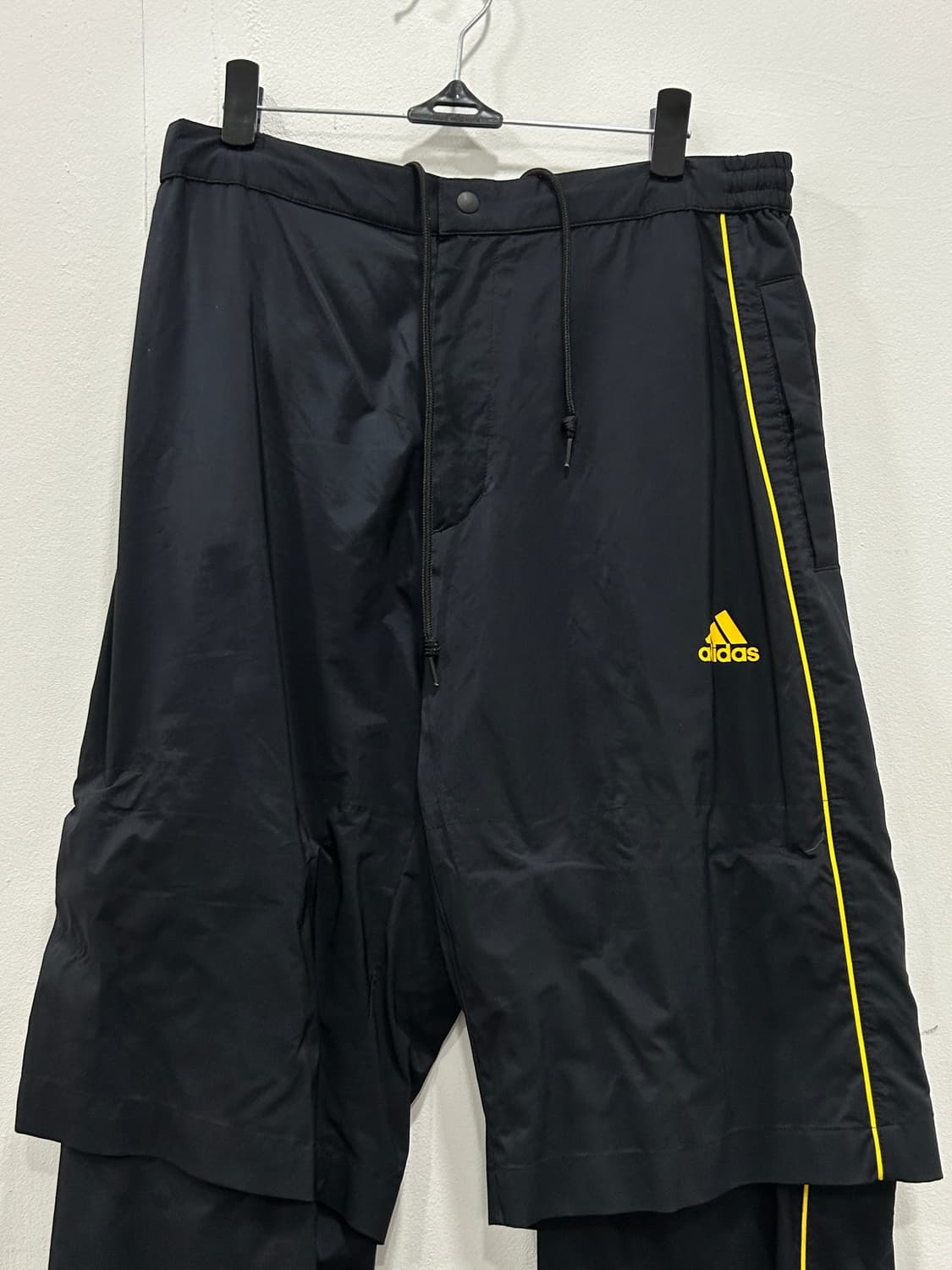 아디다스 레이어드 우븐 팬츠 블랙 남성 L 상품이미지3