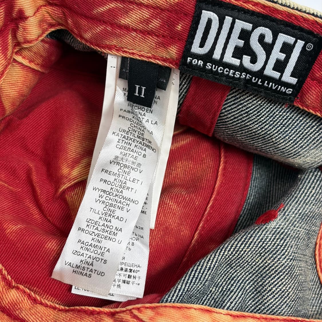 디젤 c-세이몬 트리티드 데님 볼캡 모자 상품이미지7