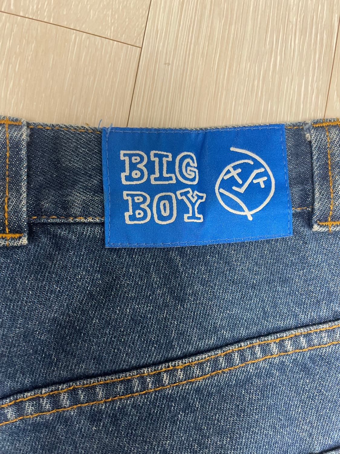 폴라스케이트 빅보이 다크블루 팬츠 구버전 M (상태 좋음) 상품이미지5