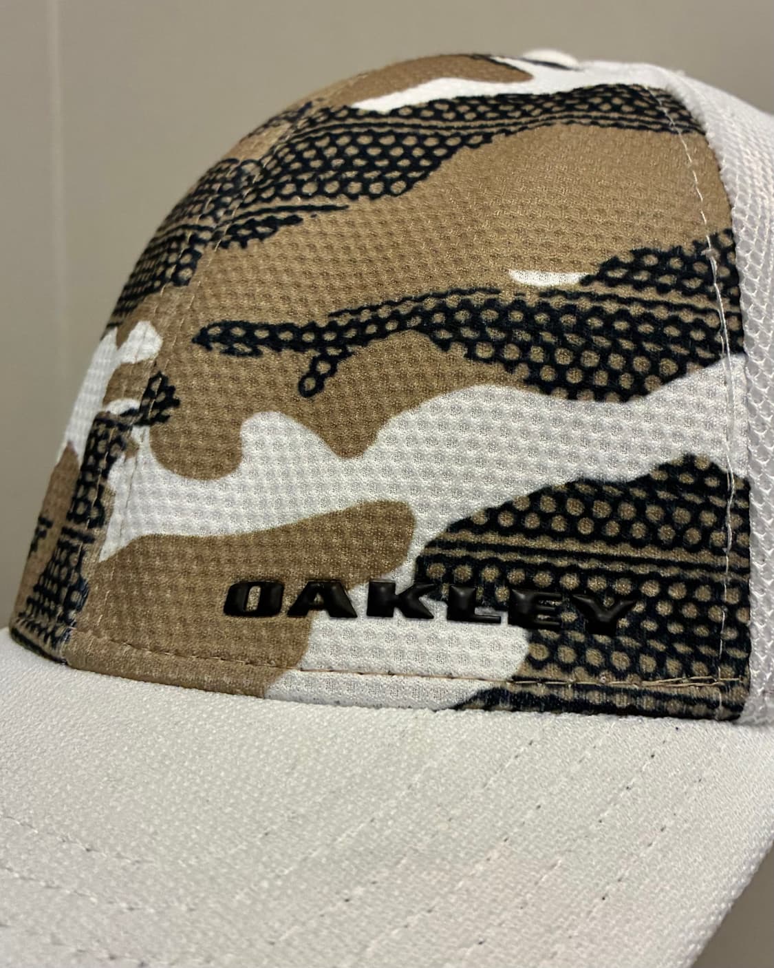 (L~XL)oakley 오클리 카모 화이트 플렉스핏 트러커 메쉬캡 모자 상품이미지6