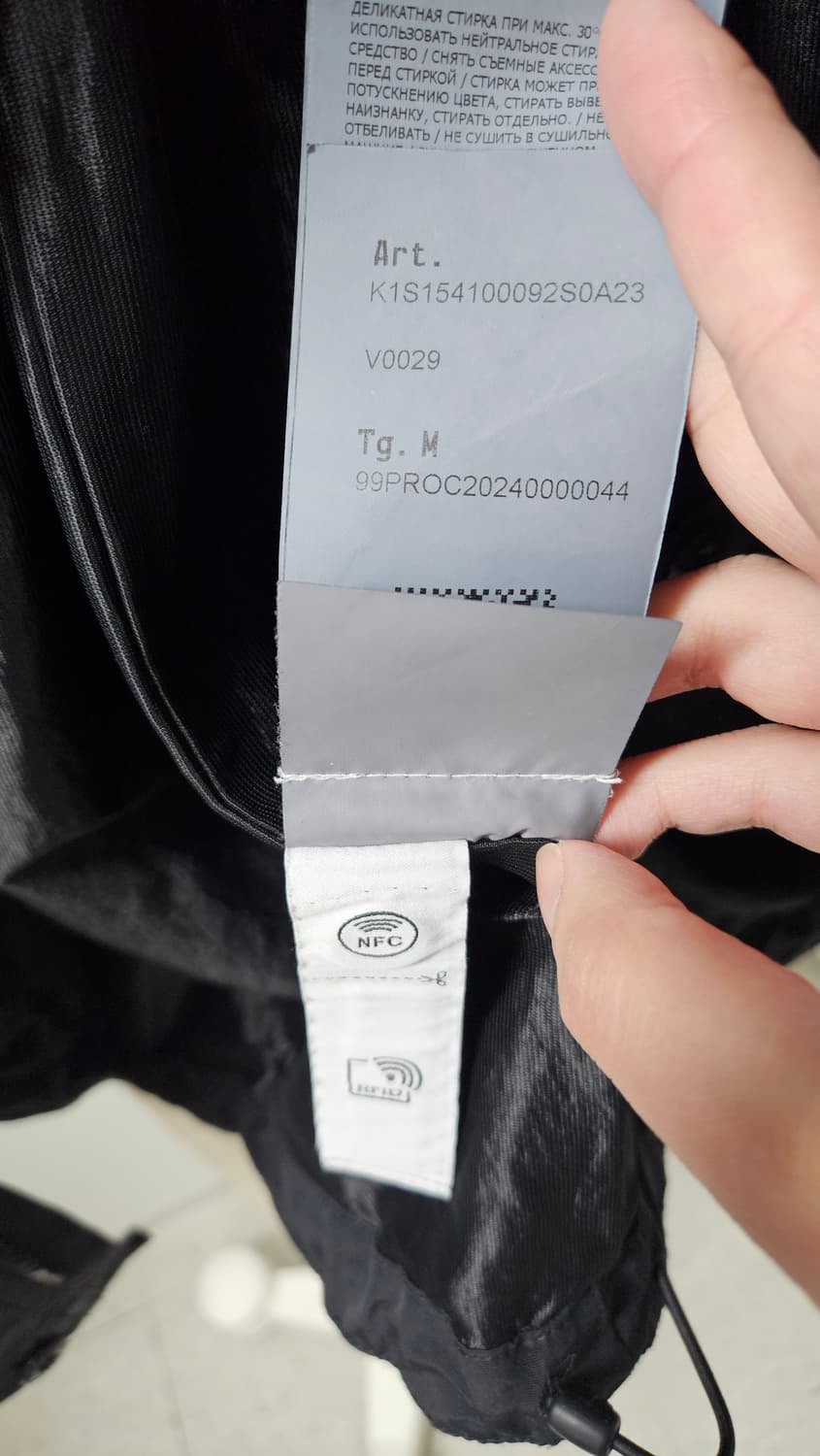 스톤아일랜드 25ss크링클랩스 후드 바람막이자켓 블랙(M) 상품이미지7