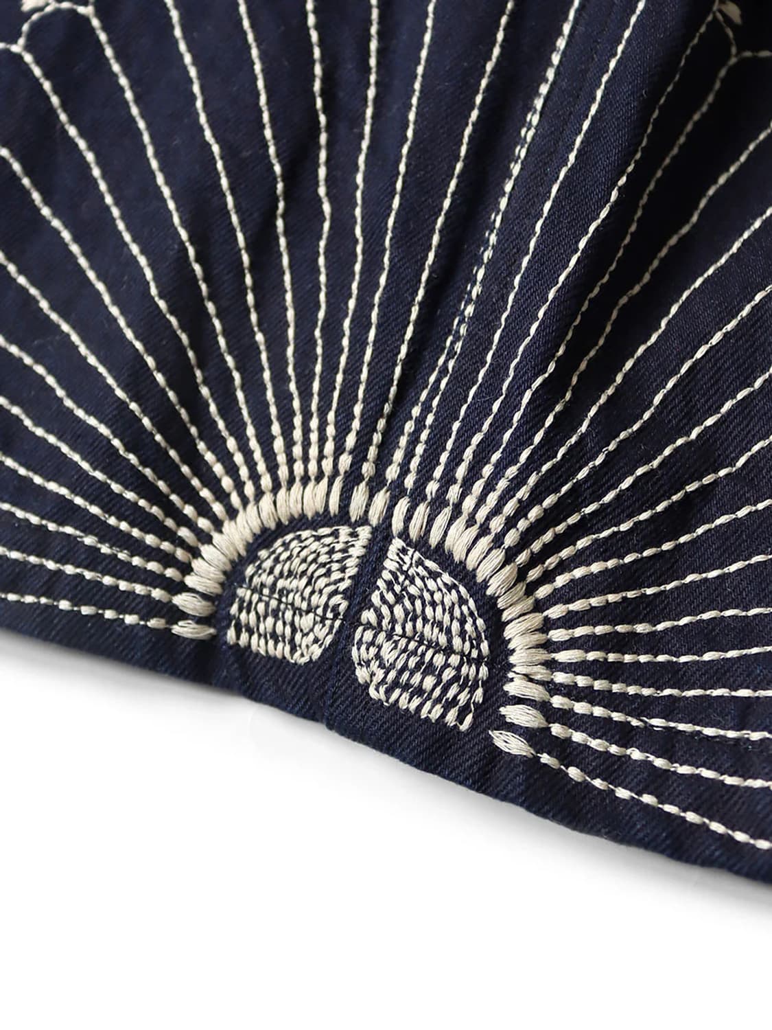 캐피탈 10온즈 IDG x IDG 데님 이지 쇼츠 후로시키 자수 인디고3 상품이미지7