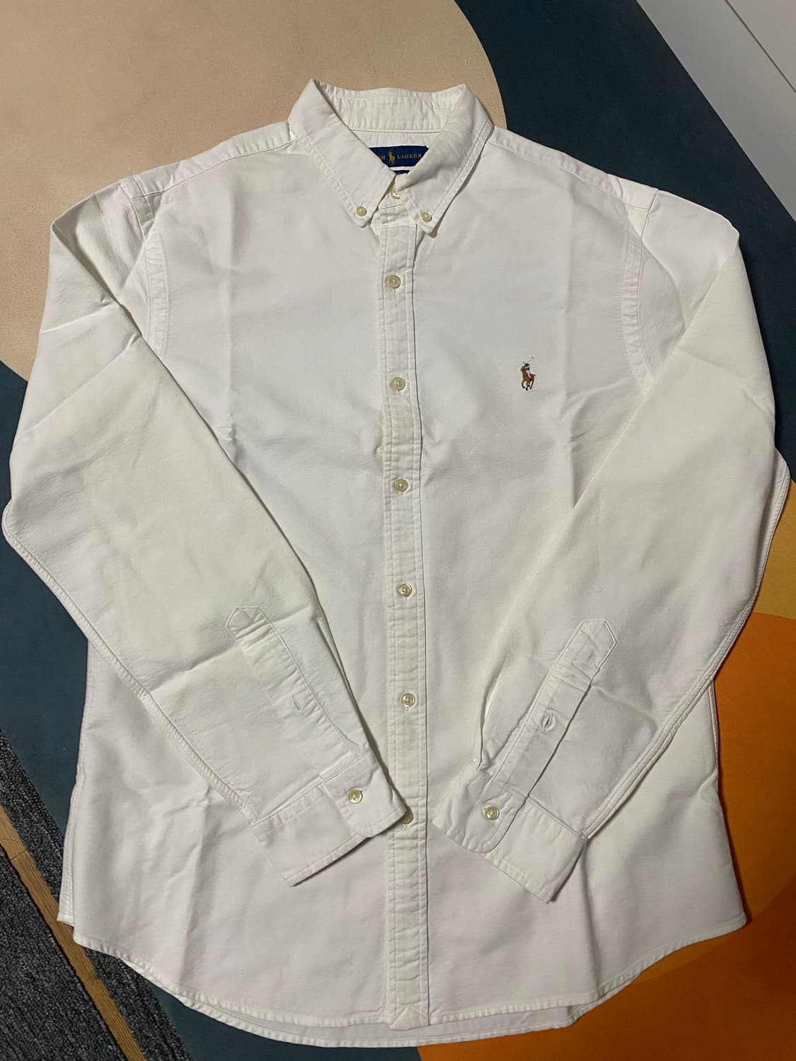 급처, 폴로 최신형QR택 옥스포드 화이트 셔츠 상품이미지4