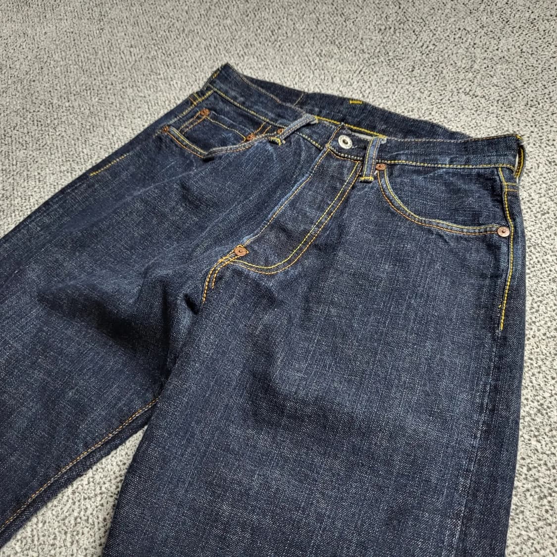 에비수 페인팅 셀비지 데님 30 상품이미지3