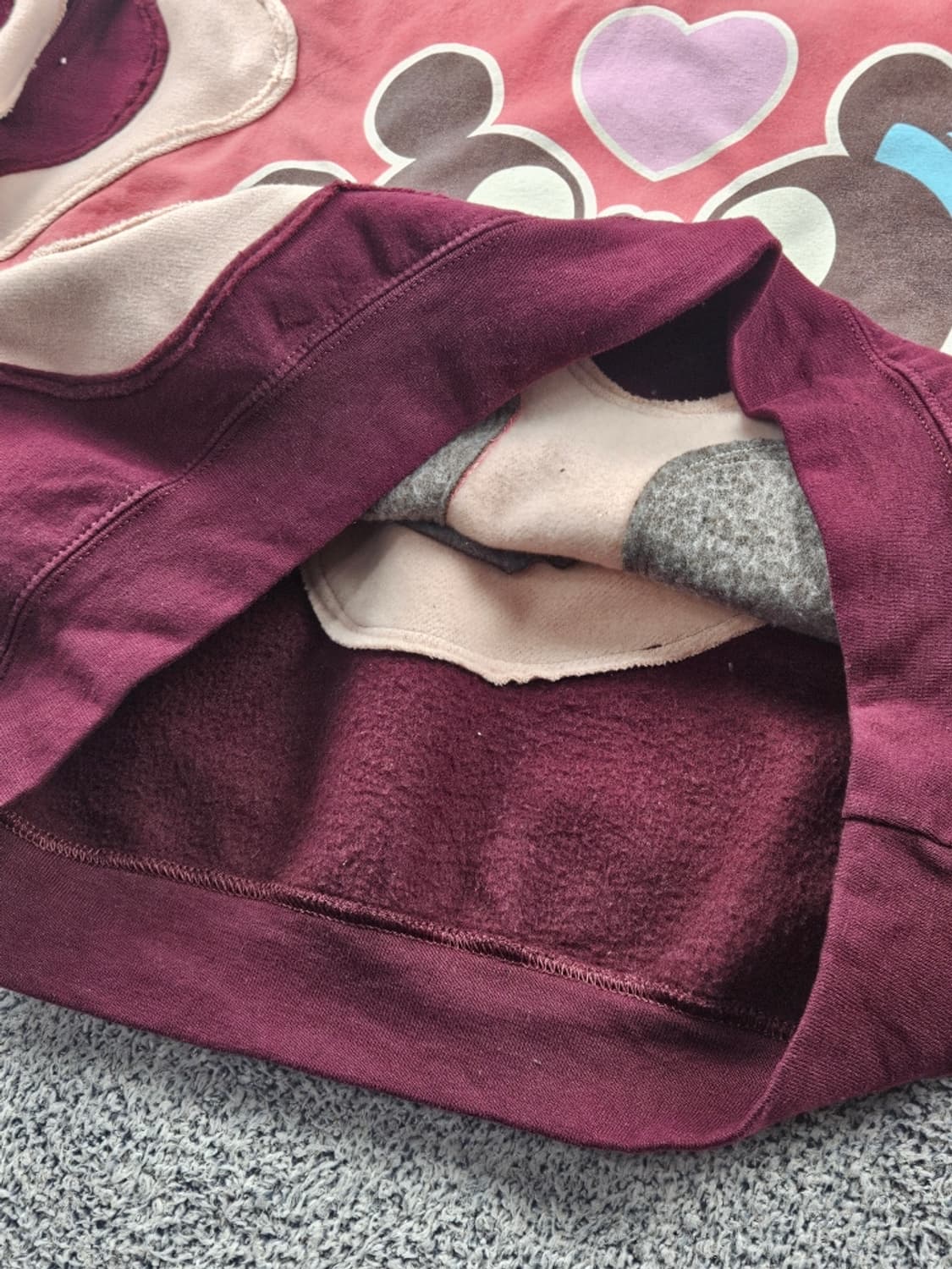 길단X디즈니 미키 아플리케 커스텀 맨투맨 스웻 셔츠 (XL)/ 10815 상품이미지10