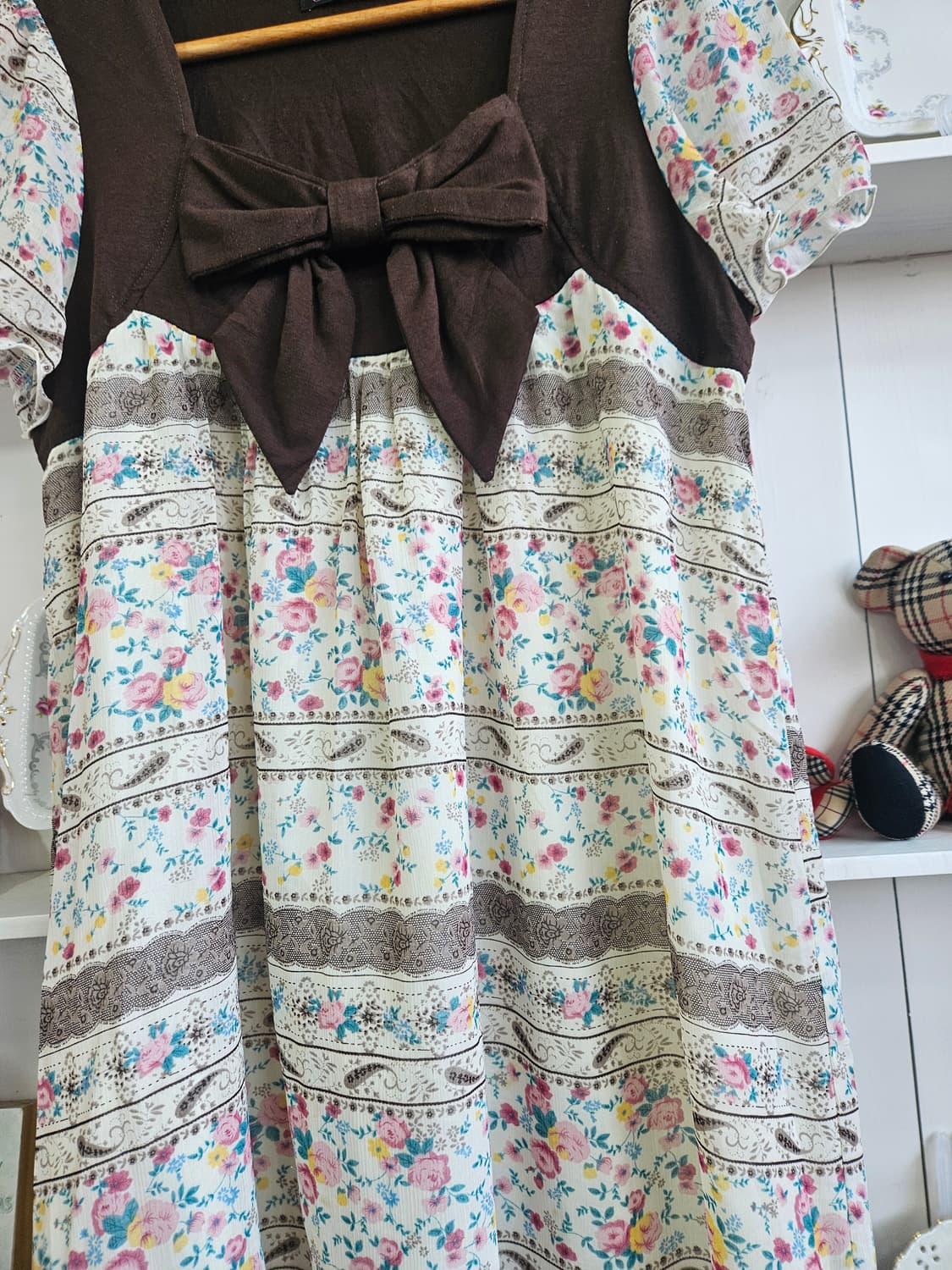 플로럴 리본 원피스 상품이미지4