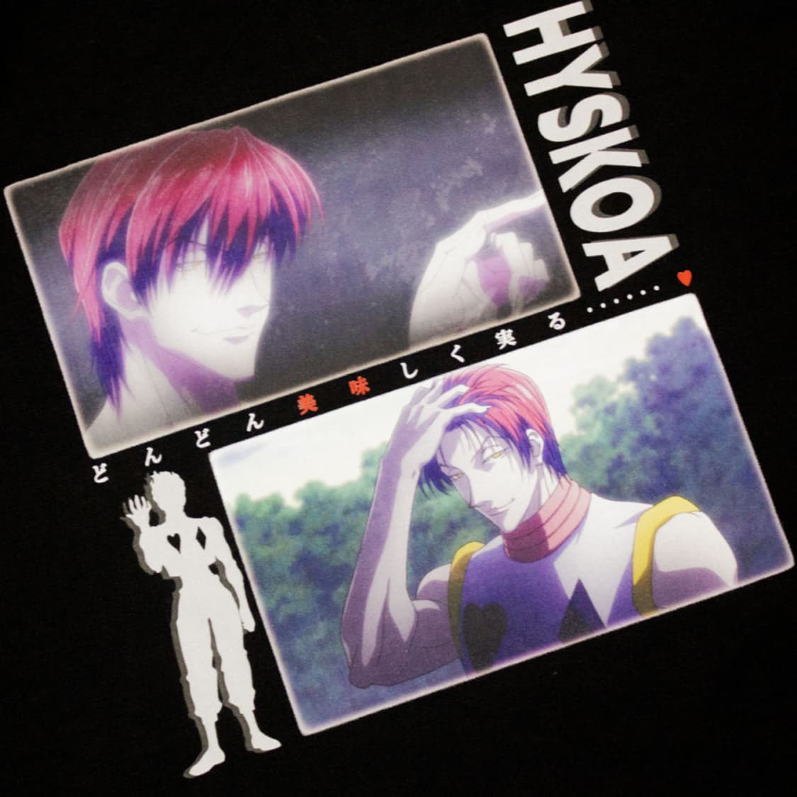 헌터X헌터 히소카 백프린팅 반팔 티셔츠 상품이미지3