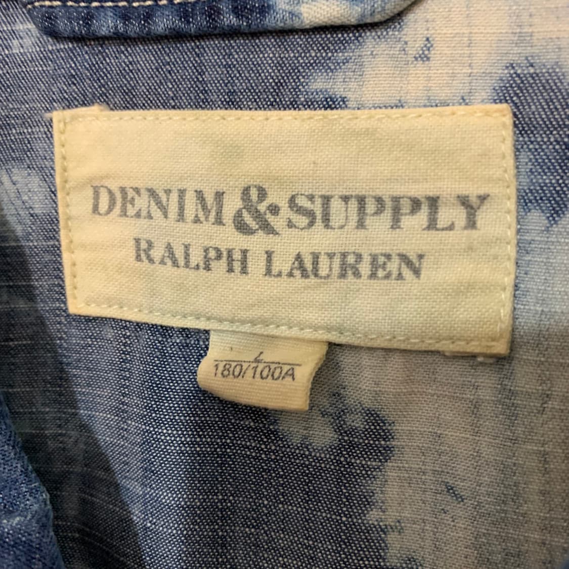 L 폴로 데님앤서플라이 타이다이 워싱 웨스턴 셔츠 남방 상품이미지6