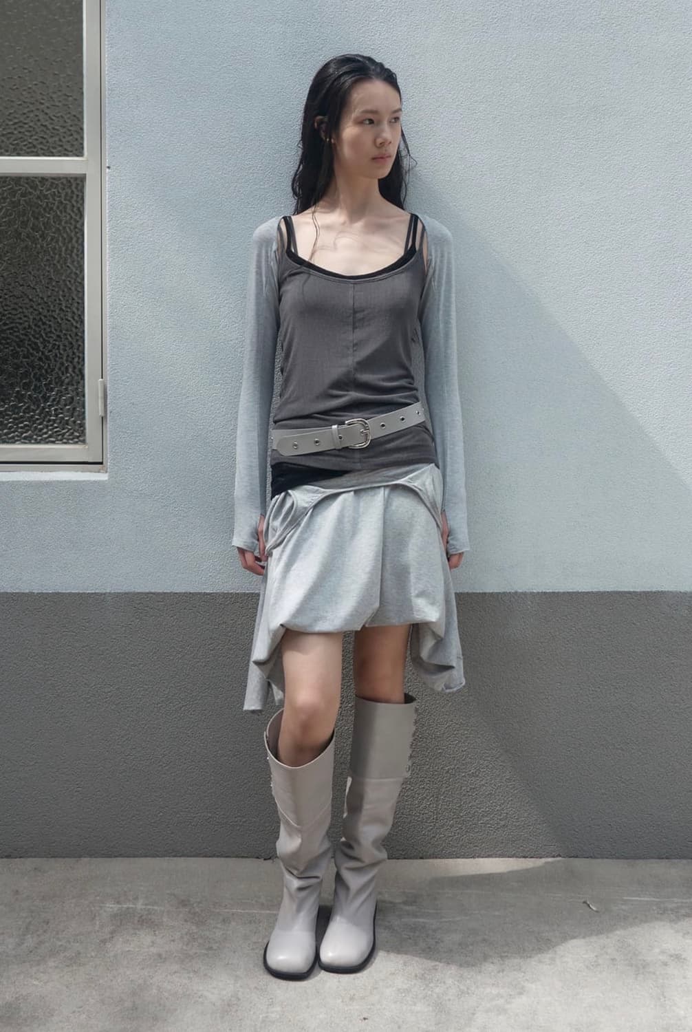 유일매물) 세릭 벌룬 슬리브리스 드레스 상품이미지3