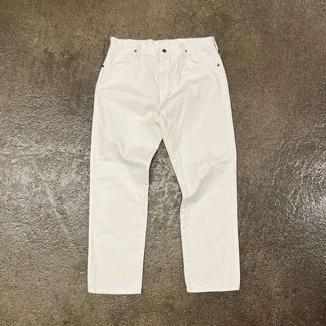 90s Wrangler 카우보이 컷 크림진  (34“) 상품이미지4