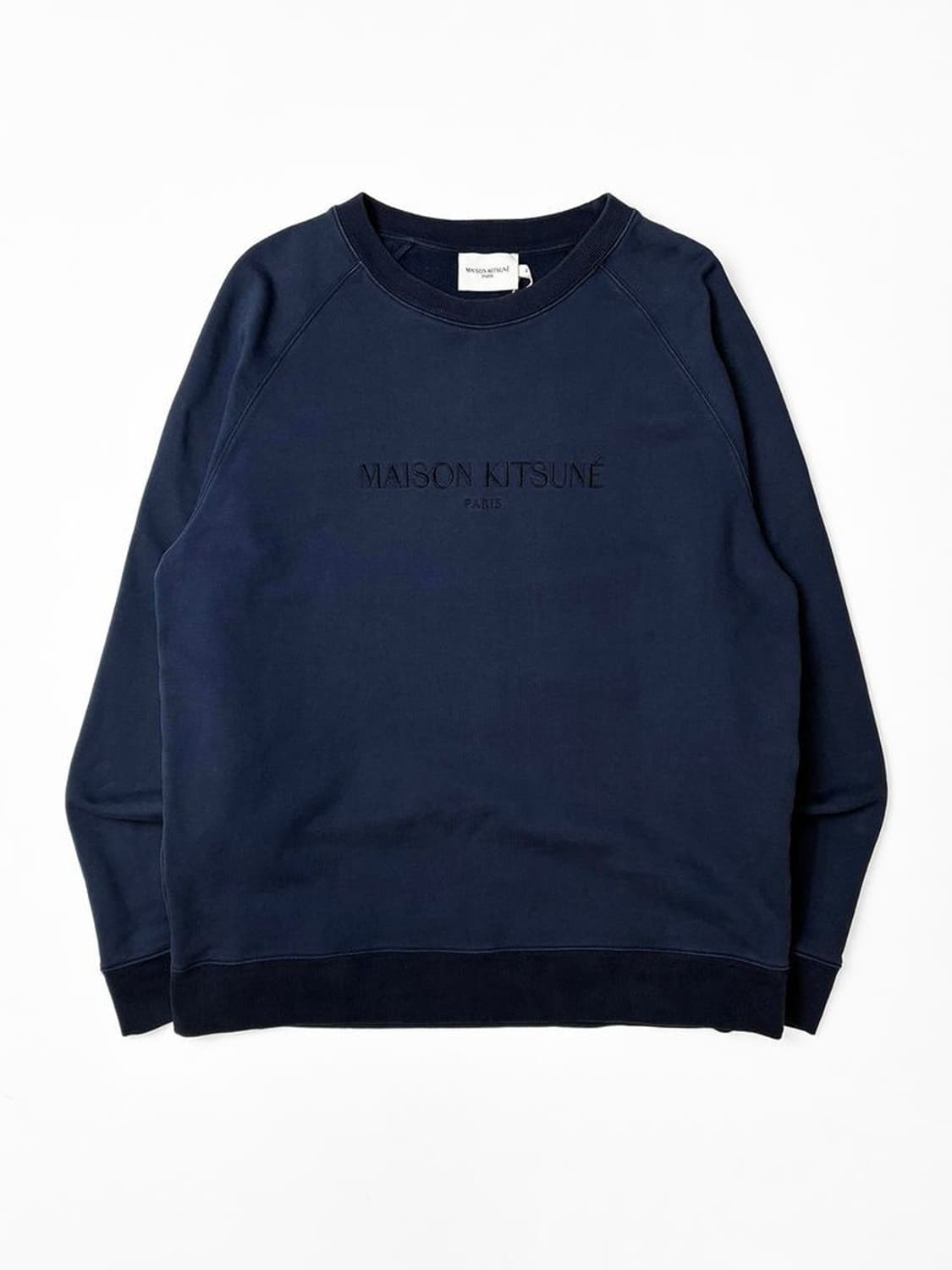 메종키츠네 라인 핸드라이팅 오버 맨투맨 PN5179 상품이미지1