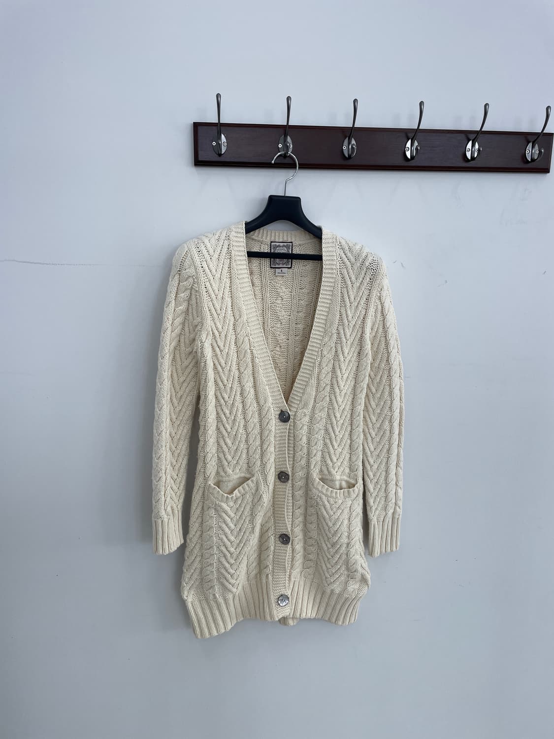 폴로 진스 꽈베기 케이블 롱 가디건 상품이미지2