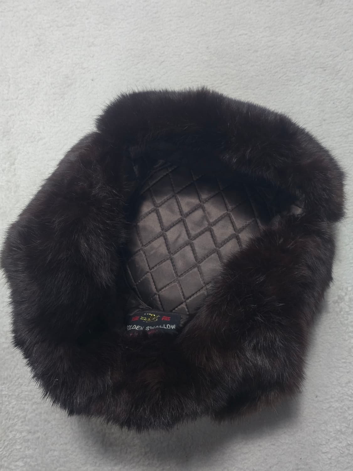 GoldenSwallow Fur 빈티지 트루퍼 햇   상품이미지4