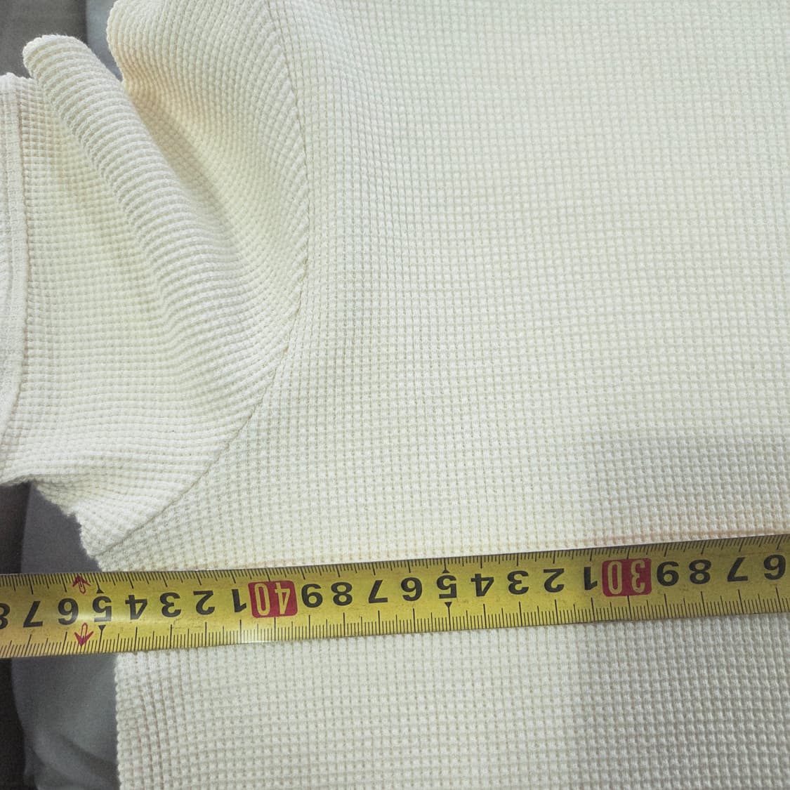 [LETTER] 레터 와플 반팔 니트 여성 상품이미지8