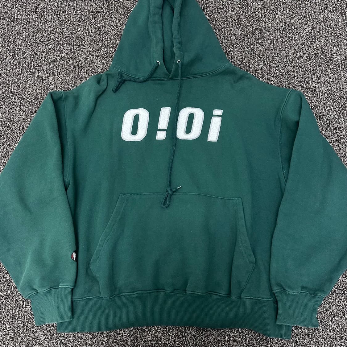 OiOi 오아이오아이 기모 후드티 그린  상품이미지1