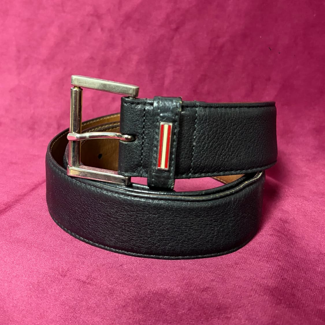 발리 블랙 레더 벨트 상품이미지2