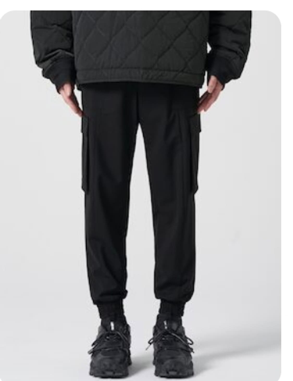 준지 울 블렌디드 카고 조거 팬츠 50 상품이미지1