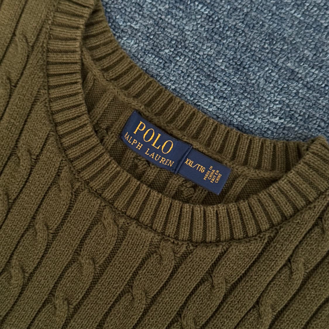 폴로랄프로렌 꽈배기 케이블 니트 XXL 상품이미지3