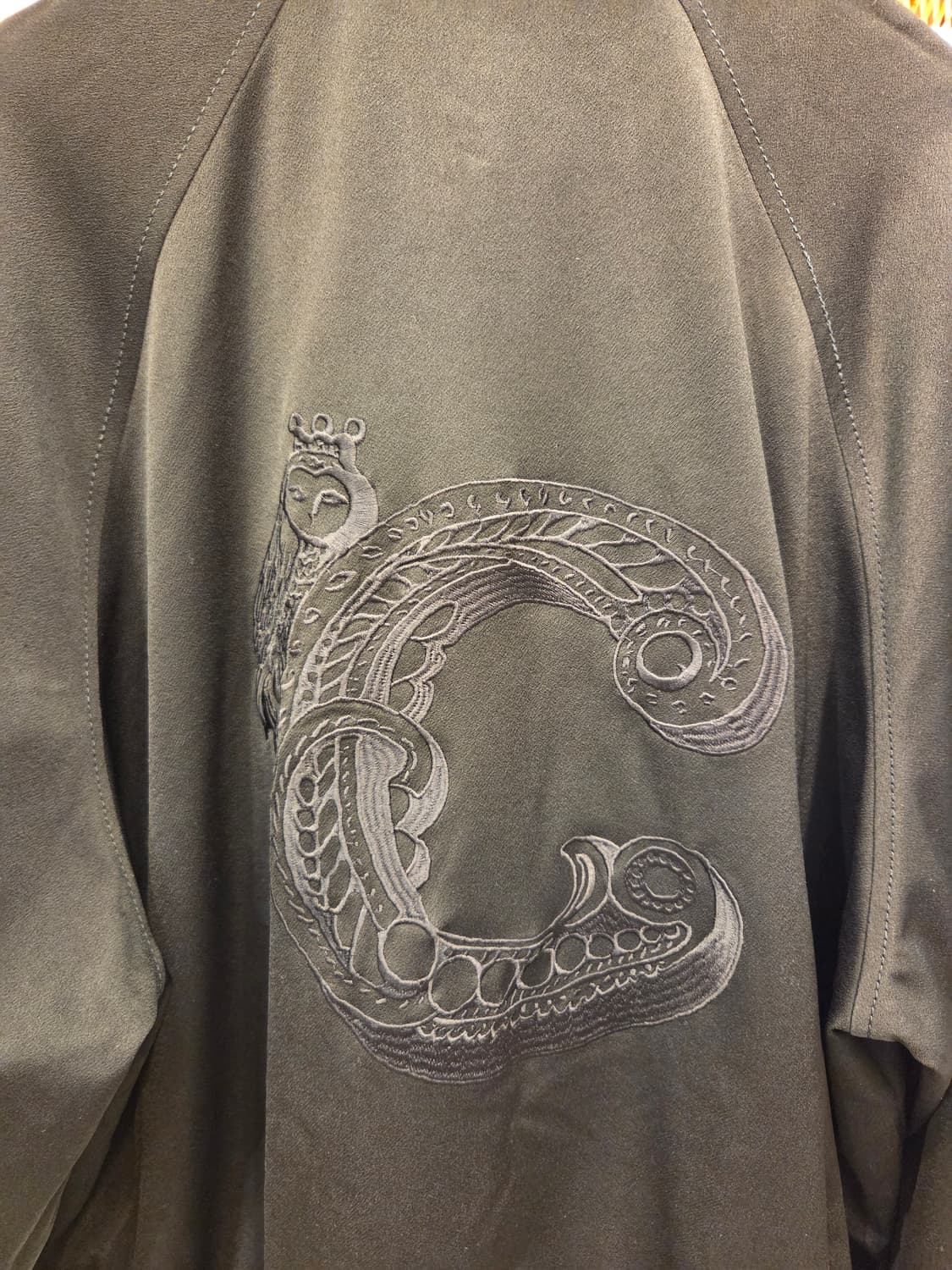 럭키슈에뜨 자수 블루종 항공 점퍼 상품이미지9