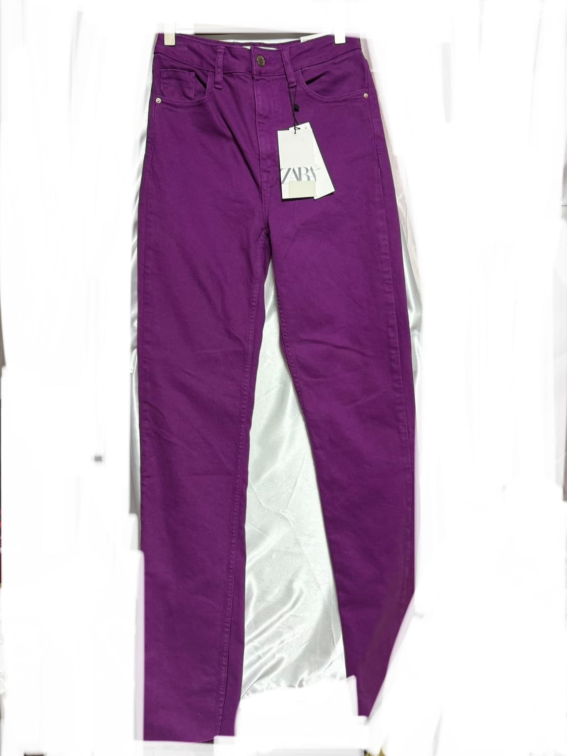 자라 데님팬츠 퍼플 상품이미지1