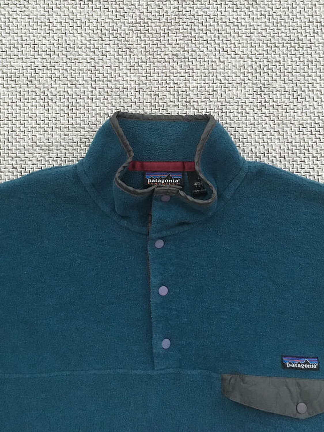 90s USA made Teal blue Synchilla Snap-t  상품이미지2
