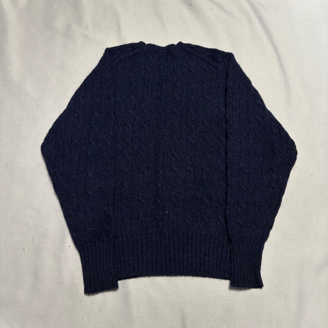 M 폴로랄프로렌 울 네이비 케이블 니트  상품이미지3