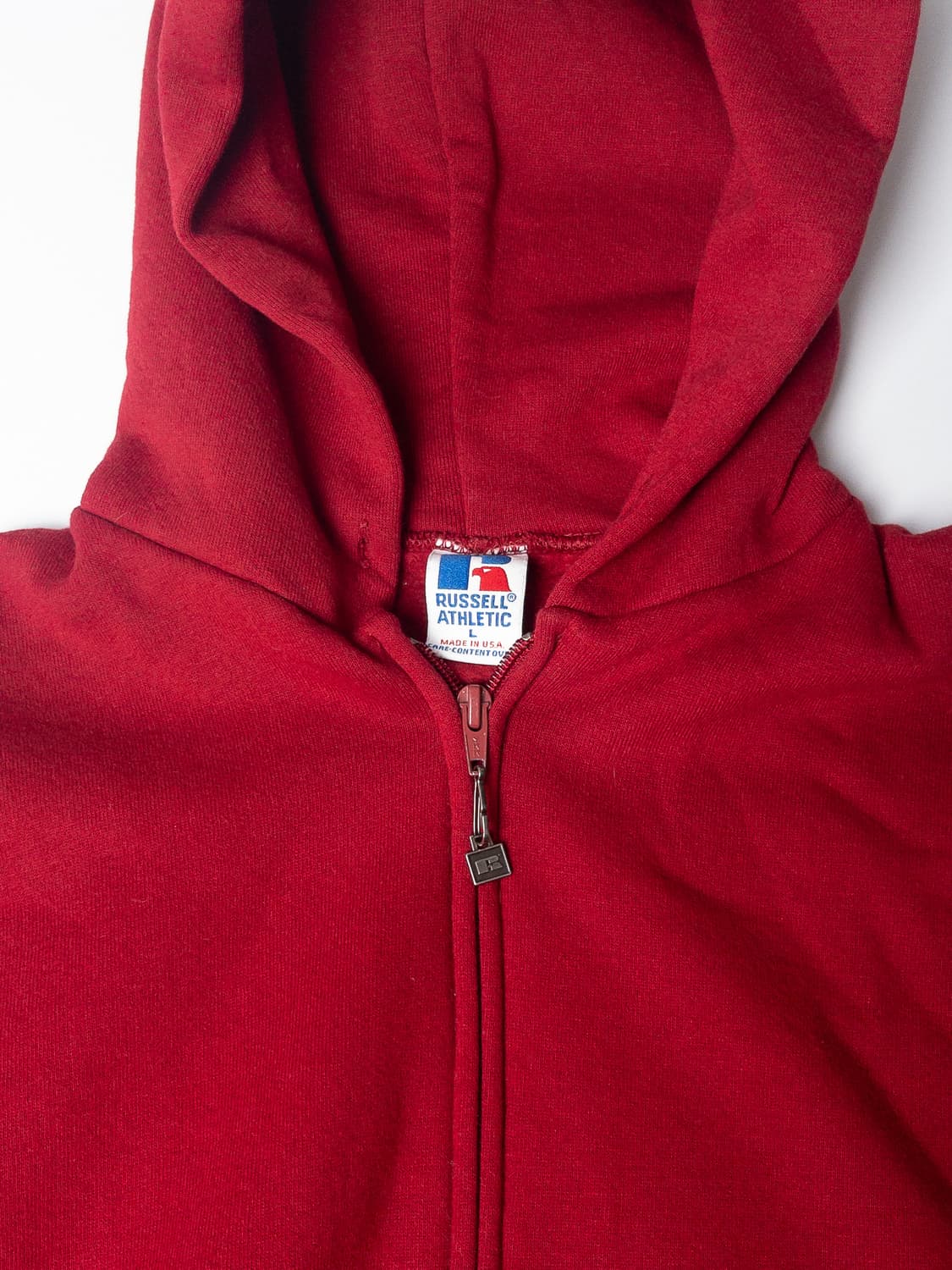 90s Russell Blank Hoodie Full Zip USA 상품이미지2