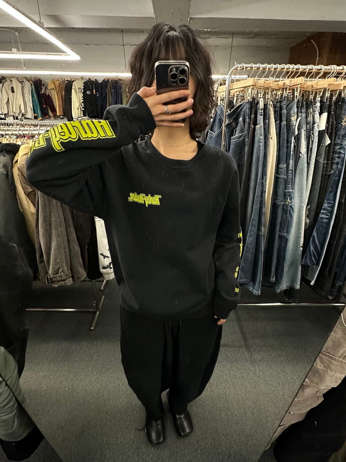 L)할리데이비슨 빈티지 백프린팅 기모 스웻셔츠 상품이미지1