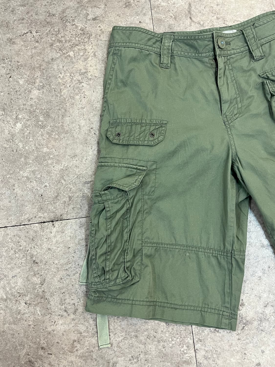 빈티지 카고 하프 팬츠 카키 #csz3432 상품이미지4