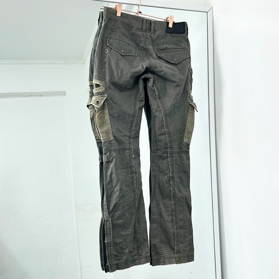 Midas 멀티지퍼 본디지 부츠컷 카고 팬츠 상품이미지7