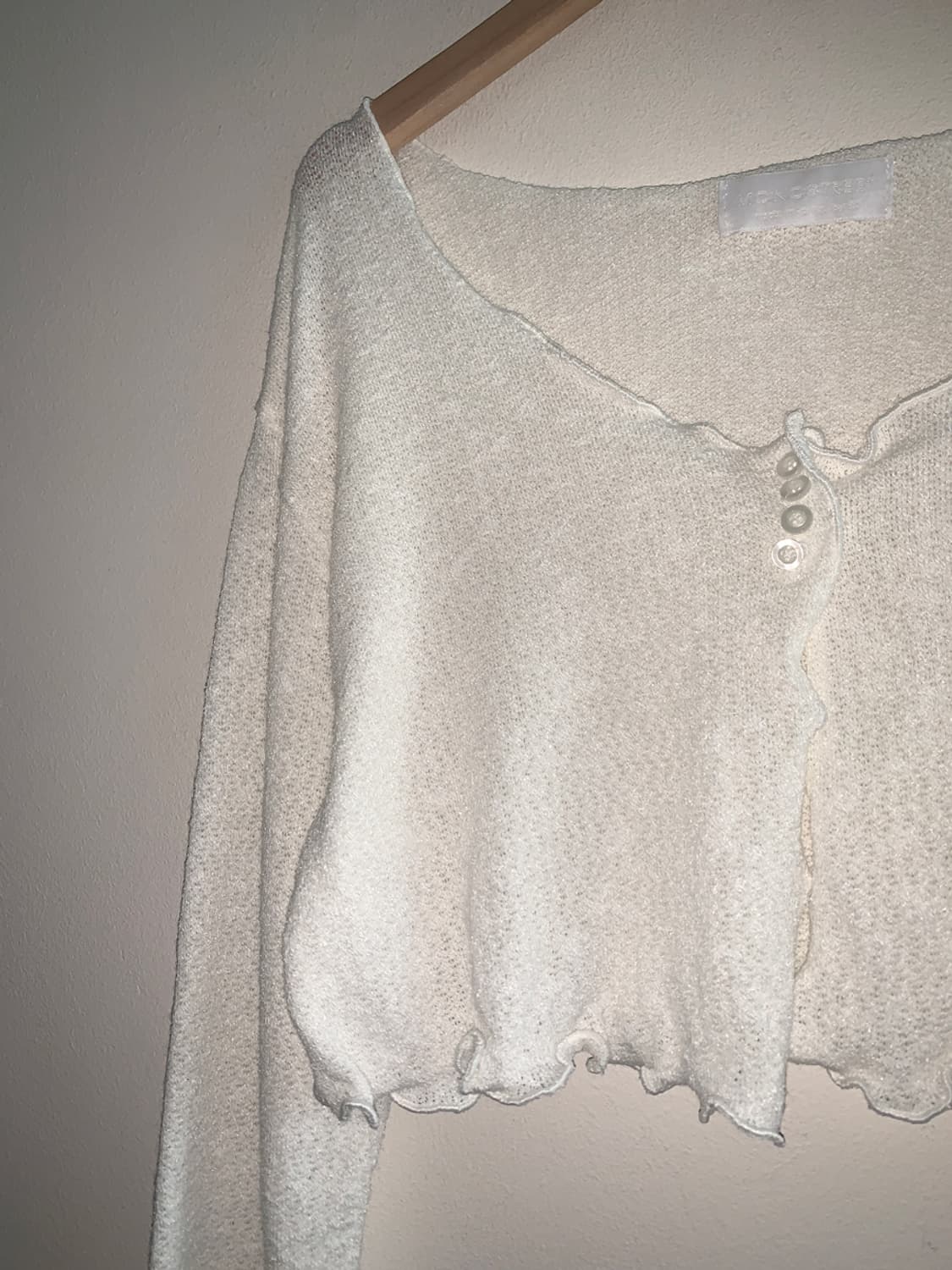 Cong button frill cardigan 상품이미지4