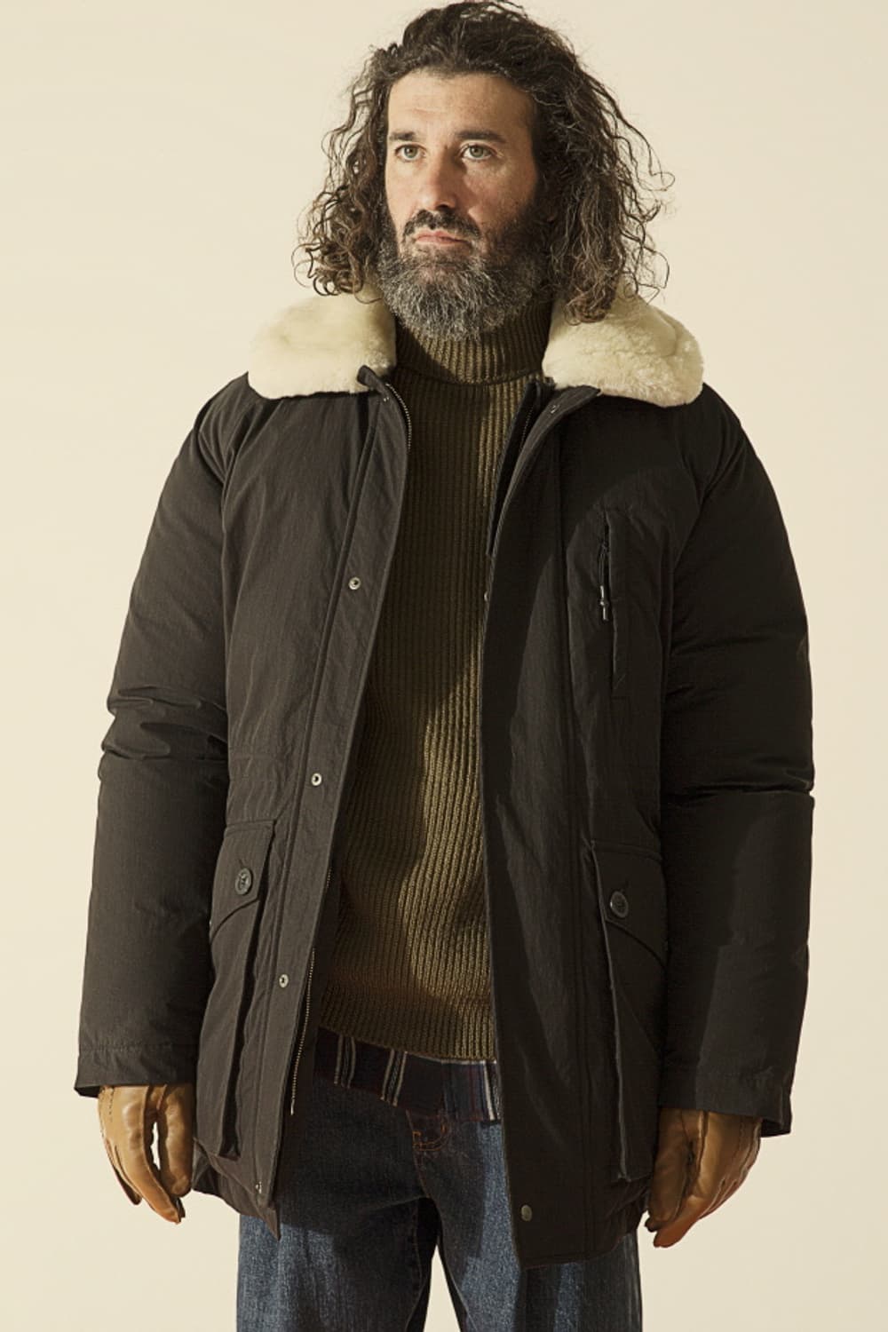 유니폼브릿지 레인저 다운 파카 점퍼 코트 블랙 L 상품이미지1