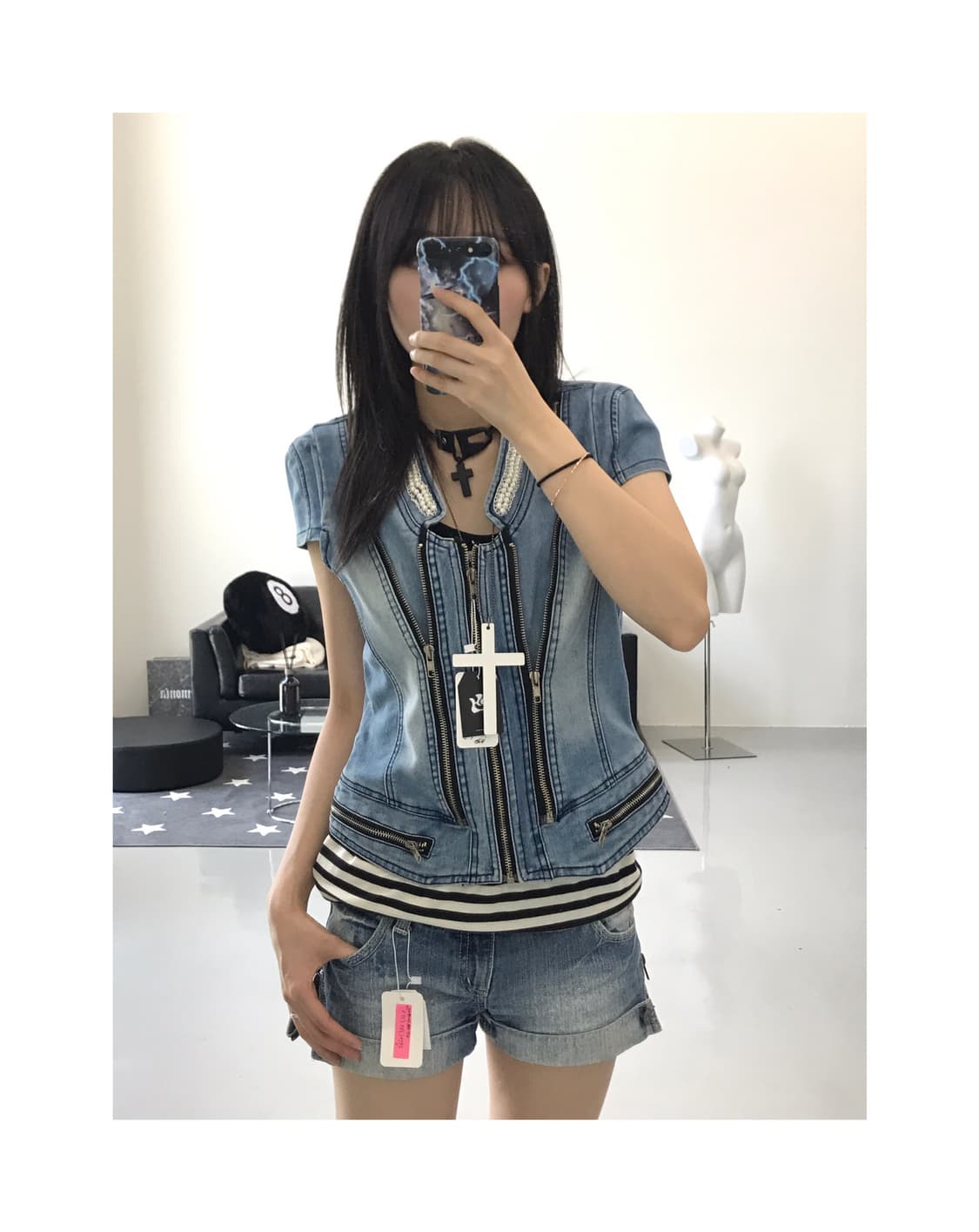 Jpn denim detail jacket 상품이미지1