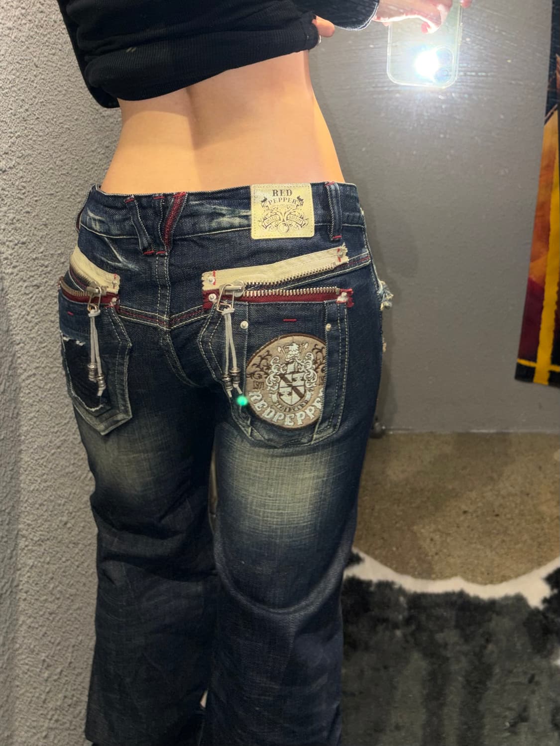 레드페퍼 세미부츠컷 데님팬츠 상품이미지1