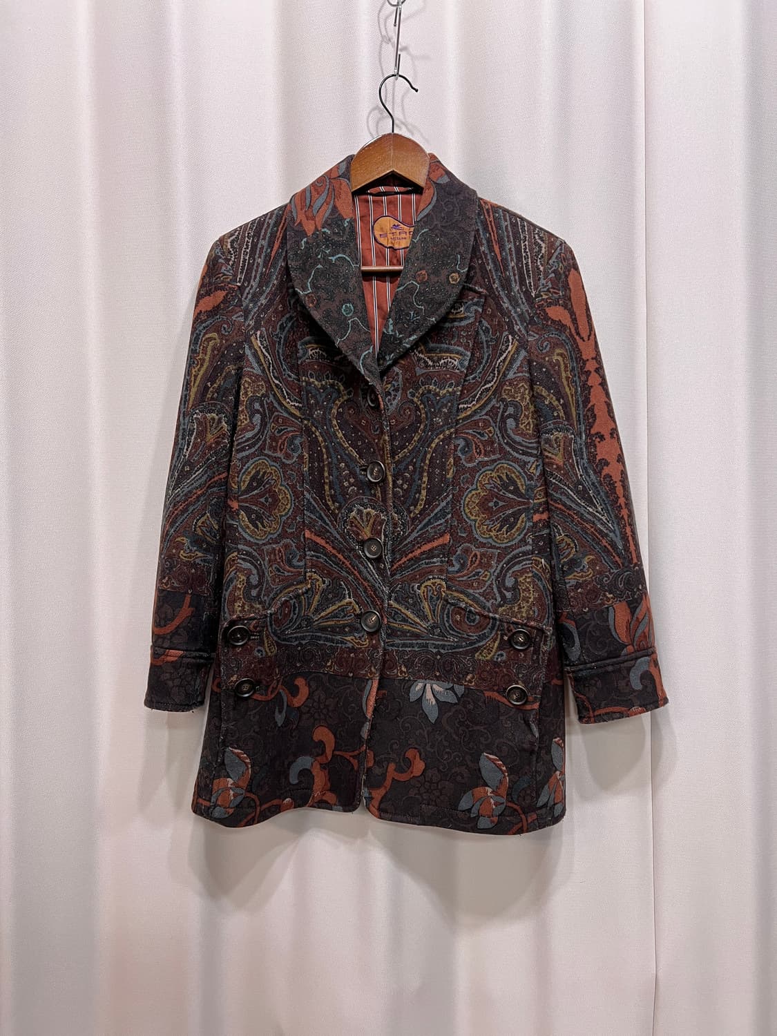 ETRO 에트로 빈티지 페이즐리 디테일 모직 블레이저  상품이미지2